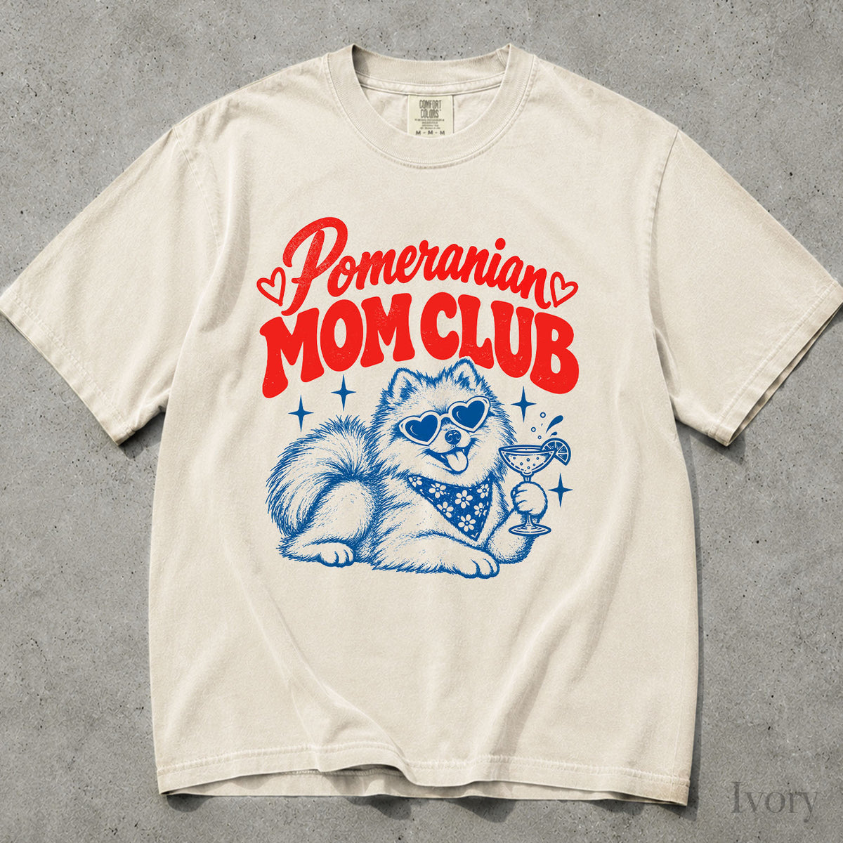 Pomeranian Mom Club Comfort Colors T-Shirt