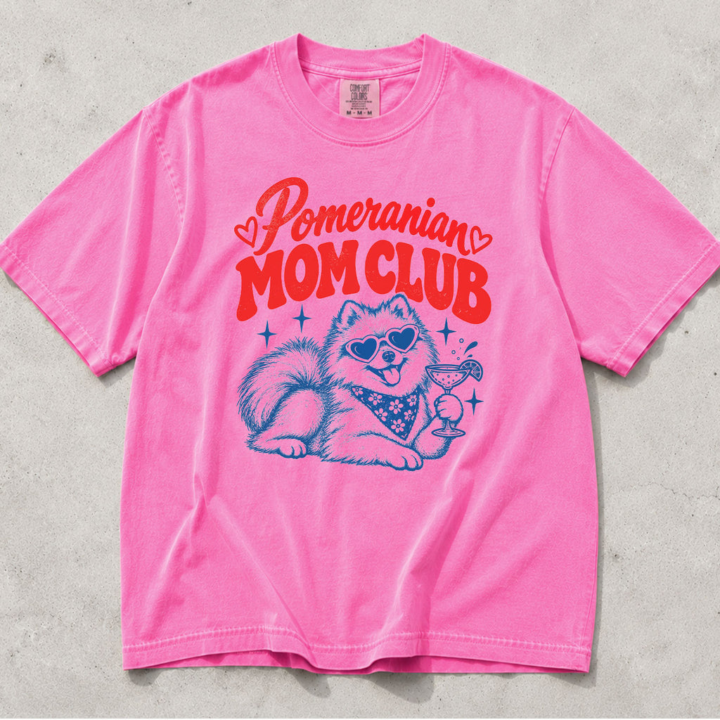 Pomeranian Mom Club Comfort Colors T-Shirt