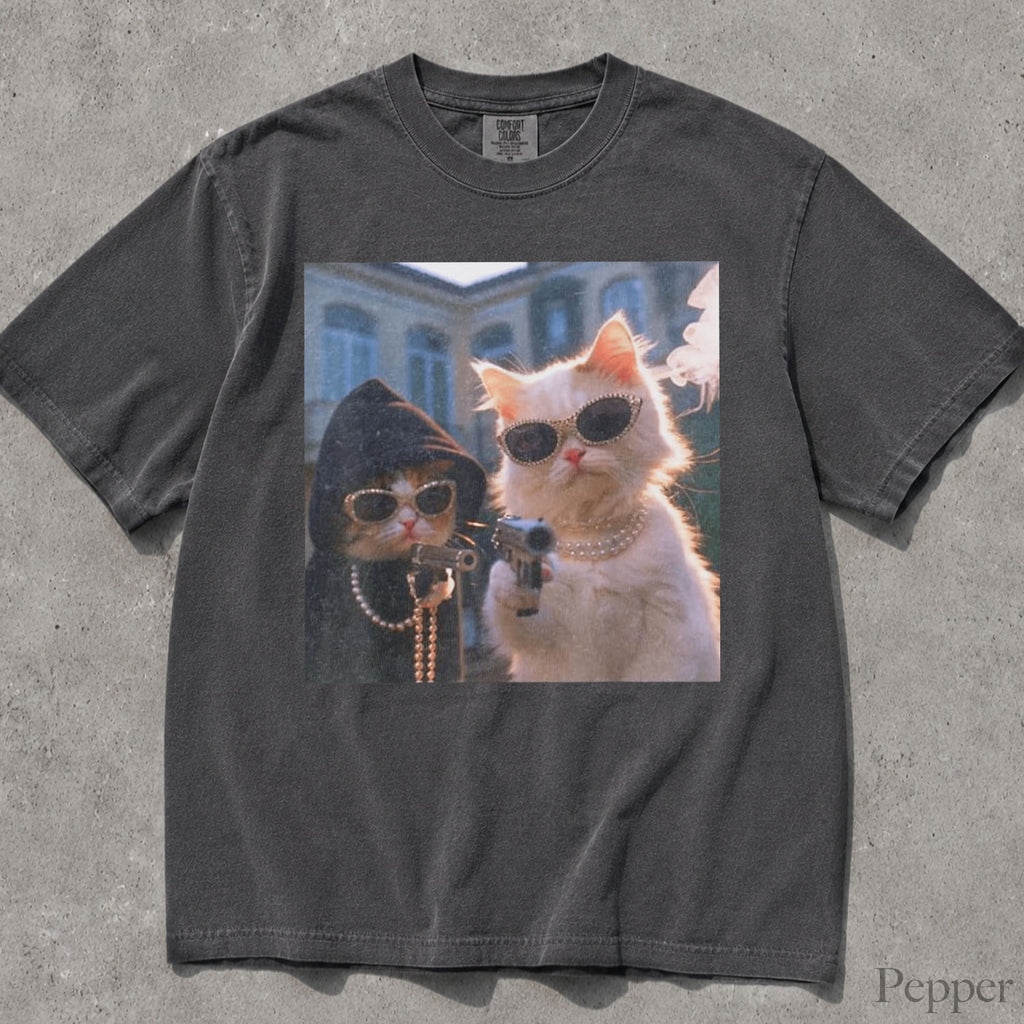 Gangster Cats Comfort Colors T-Shirt