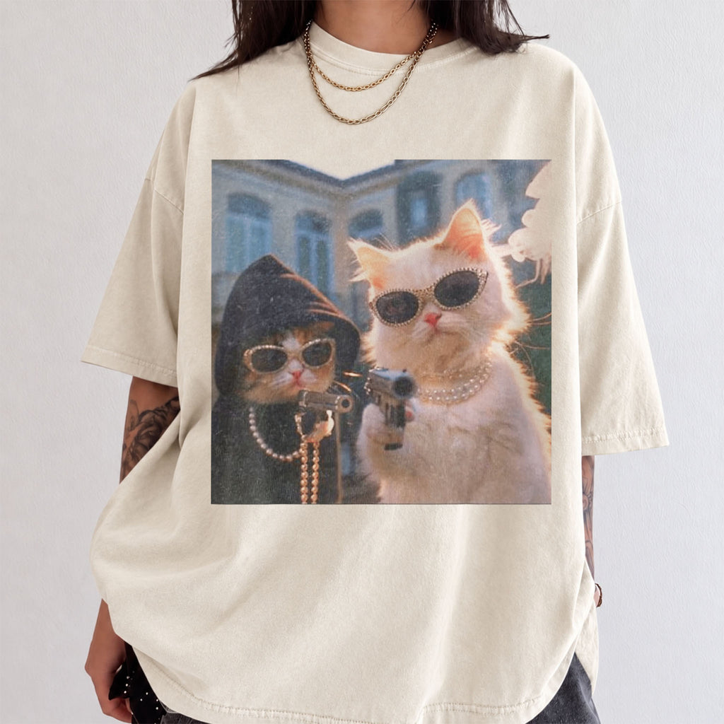 Gangster Cats Comfort Colors T-Shirt