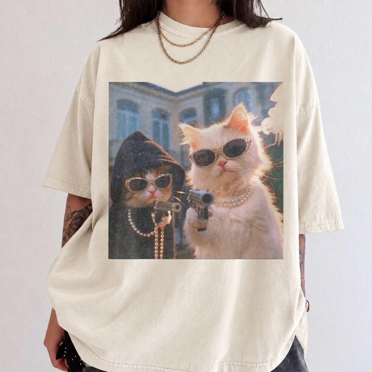 Gangster Cats Comfort Colors T-Shirt