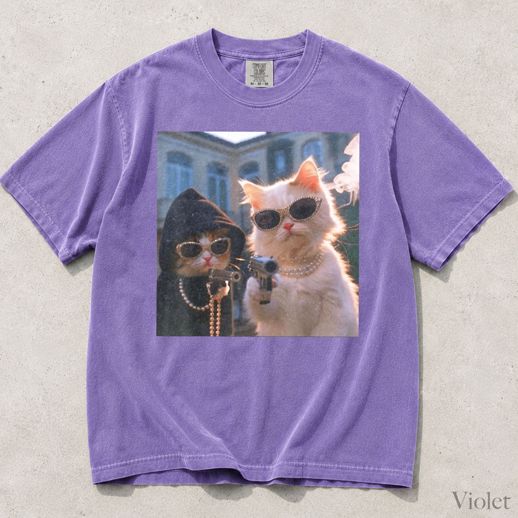 Gangster Cats Comfort Colors T-Shirt