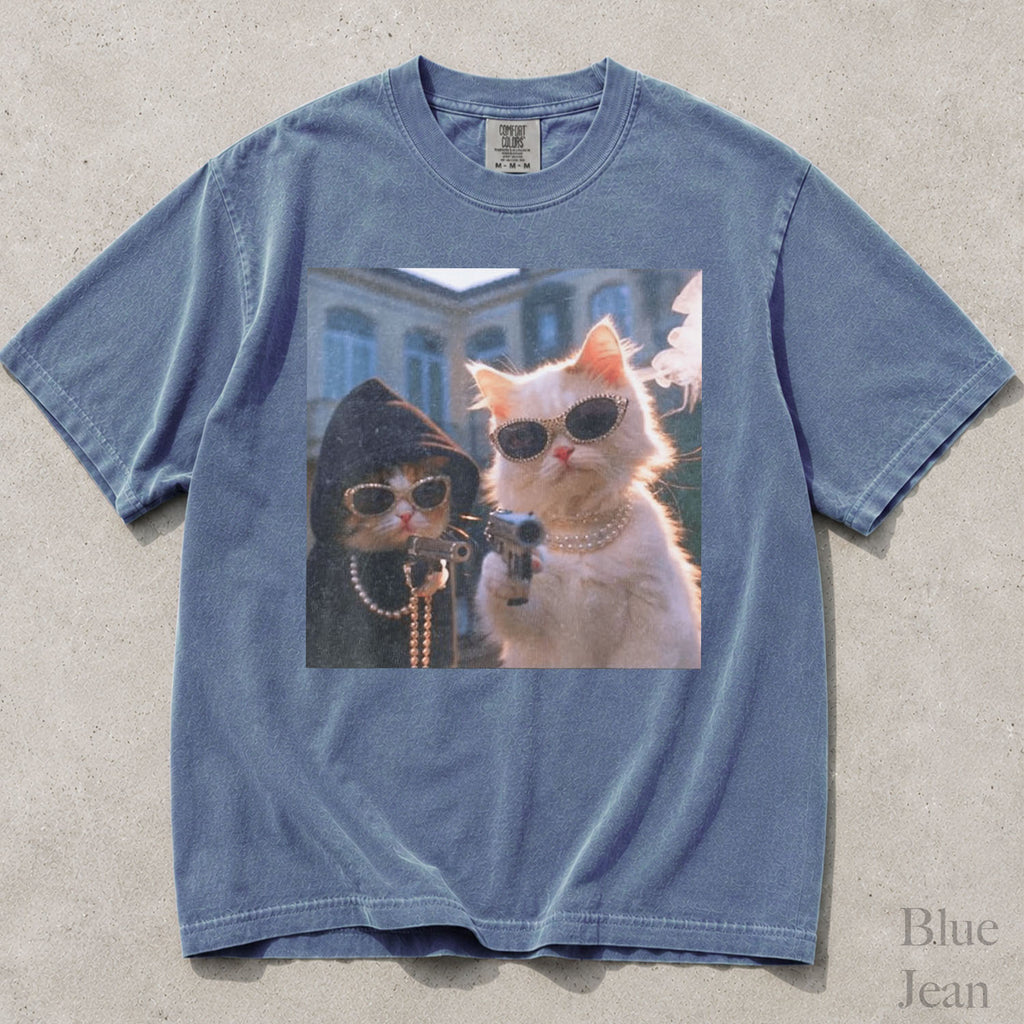 Gangster Cats Comfort Colors T-Shirt