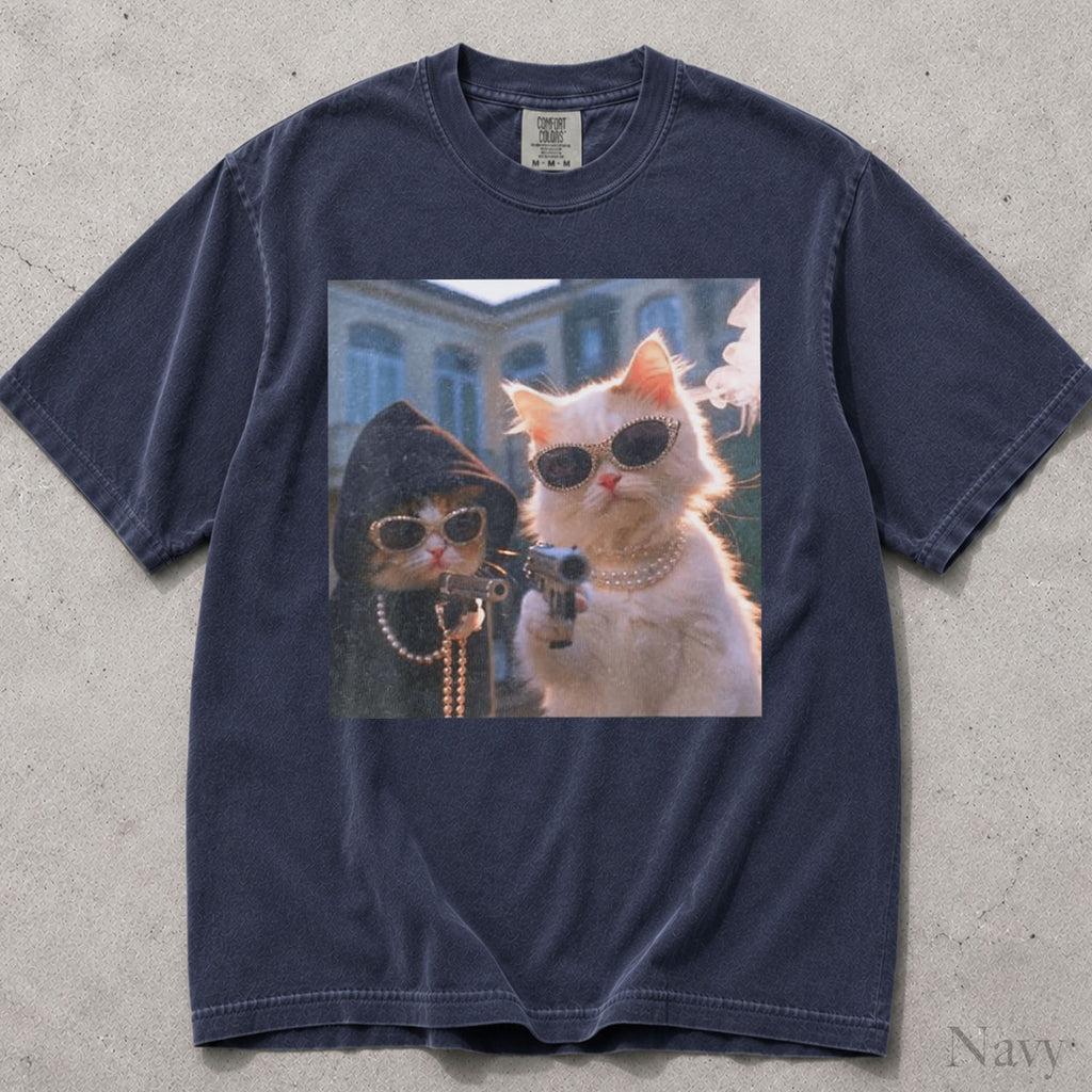 Gangster Cats Comfort Colors T-Shirt