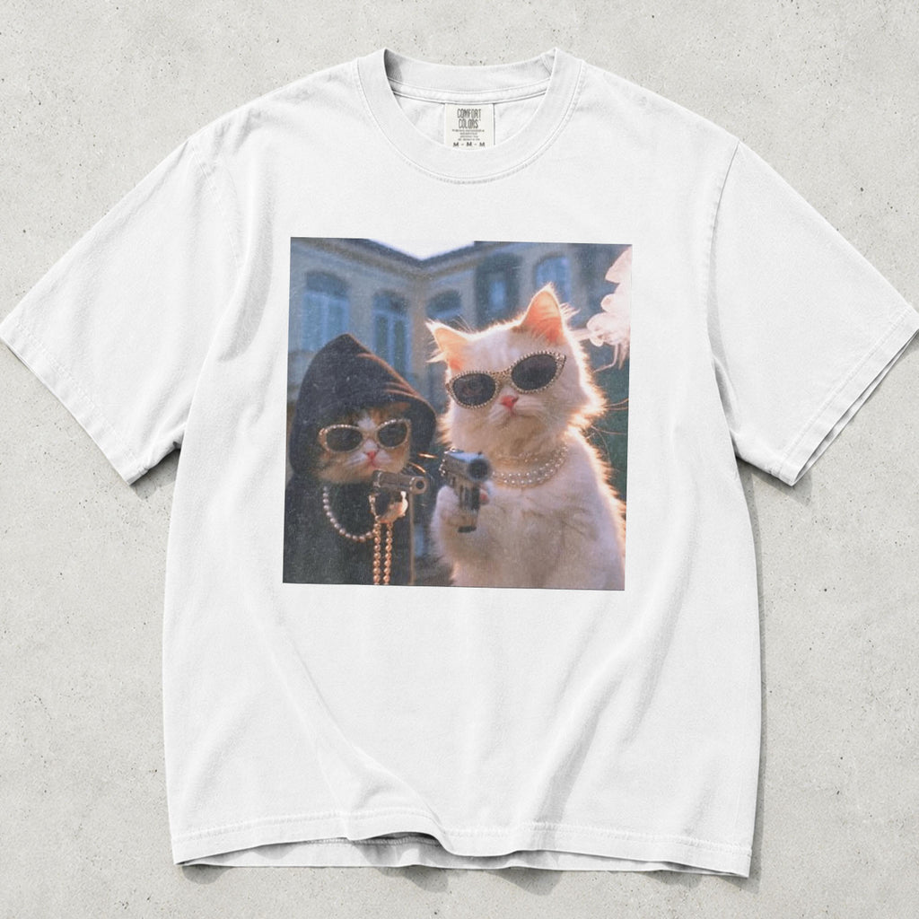 Gangster Cats Comfort Colors T-Shirt