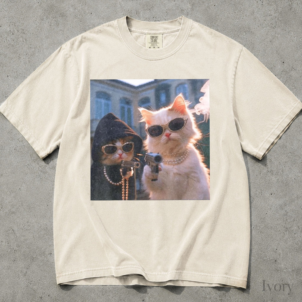 Gangster Cats Comfort Colors T-Shirt