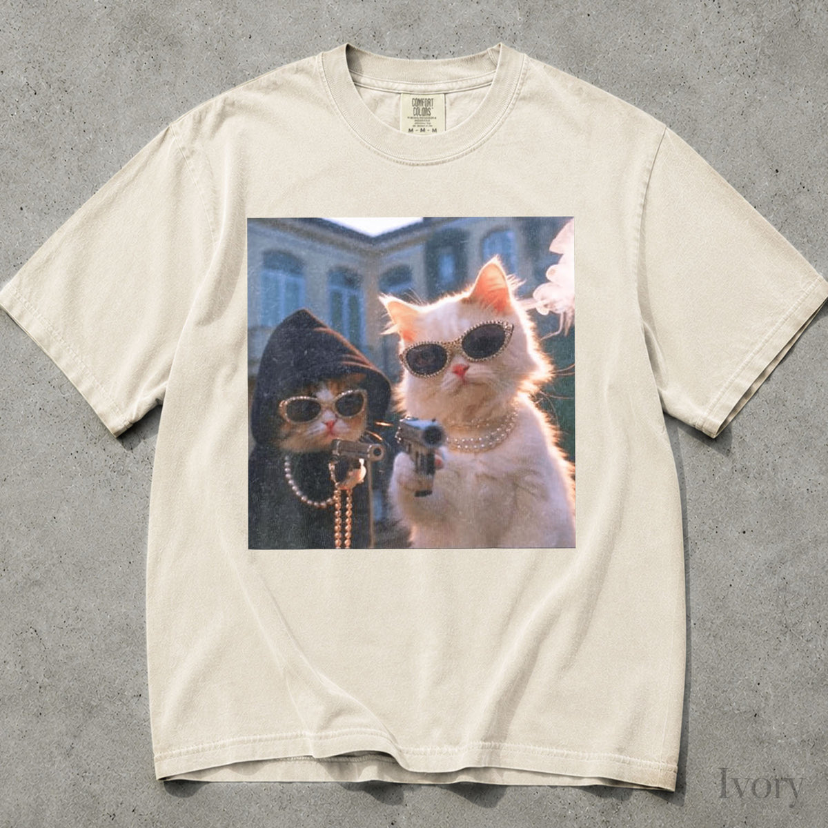 Gangster Cats Comfort Colors T-Shirt