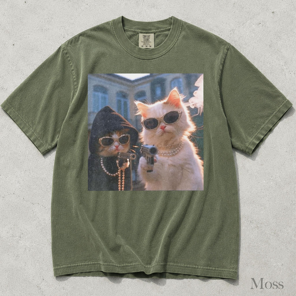 Gangster Cats Comfort Colors T-Shirt