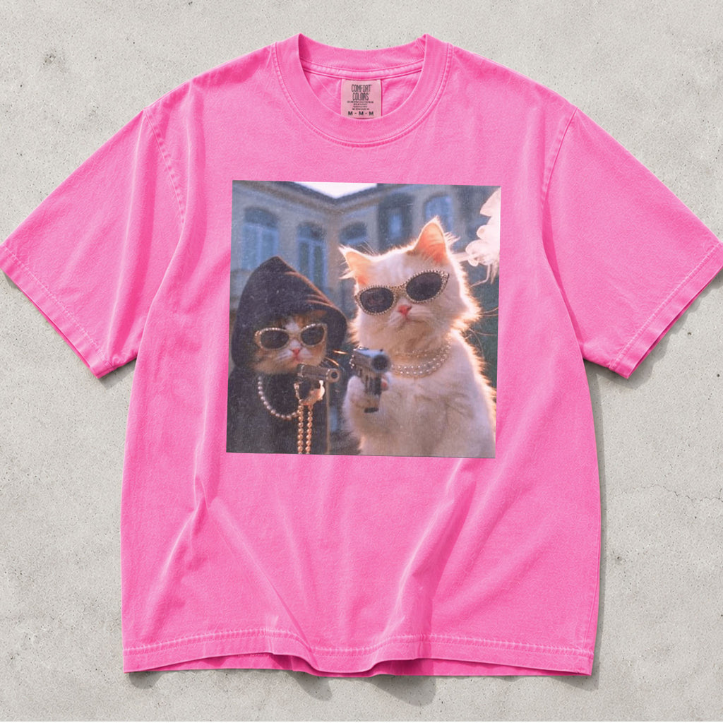 Gangster Cats Comfort Colors T-Shirt