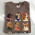 Preppy Dogs T-Shirt - Espresso / S - T-Shirt