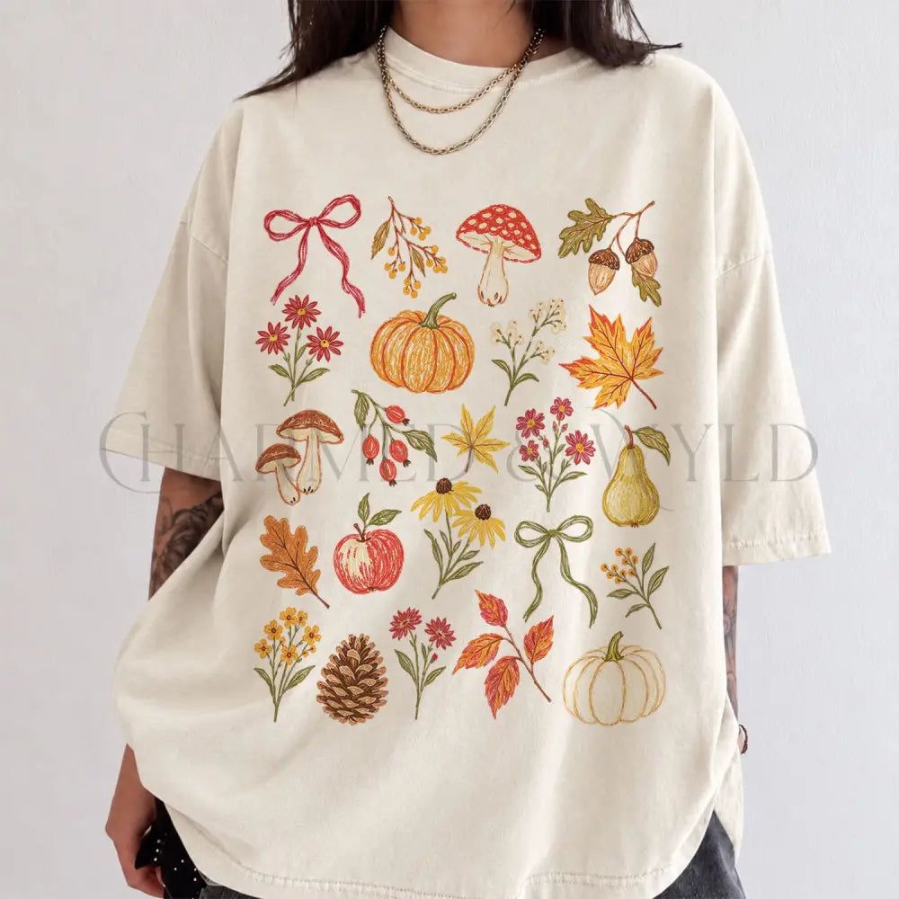 Preppy Fall Comfort Colors Shirt - Ivory / S - T-Shirt