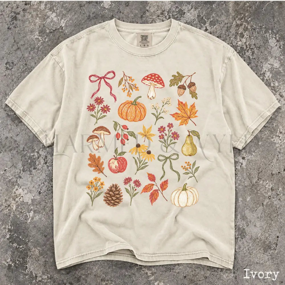 Preppy Fall Comfort Colors Shirt - T-Shirt