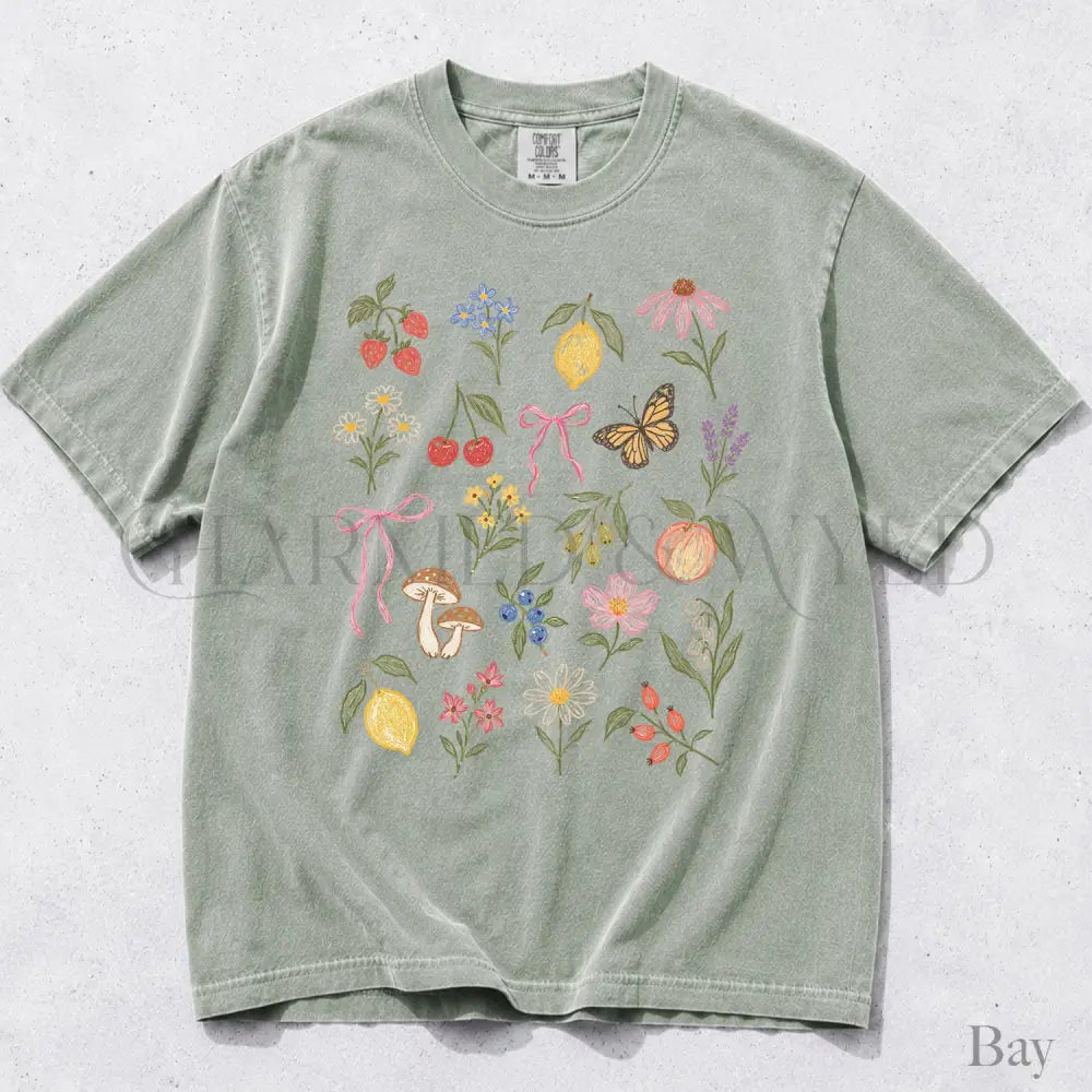 Preppy Fruit Comfort Colors Shirt - Bay / S - T-Shirt