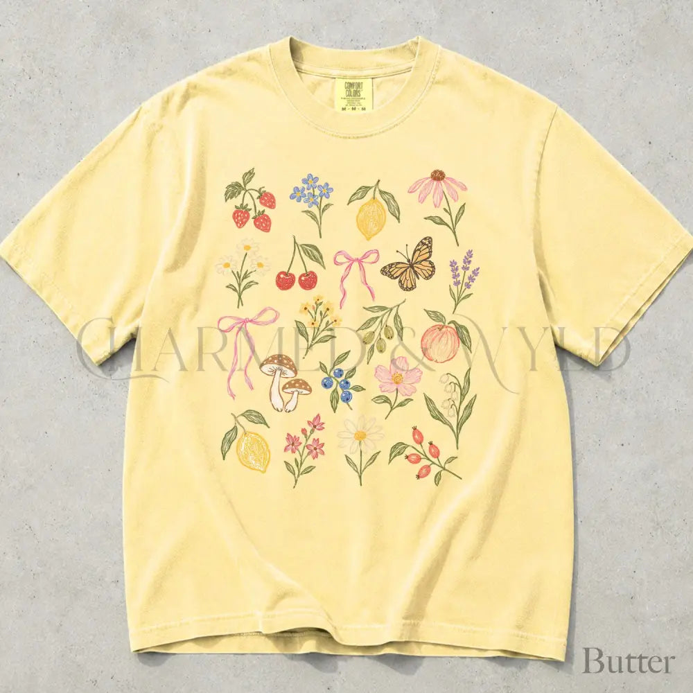 Preppy Fruit Comfort Colors Shirt - Butter / S - T-Shirt