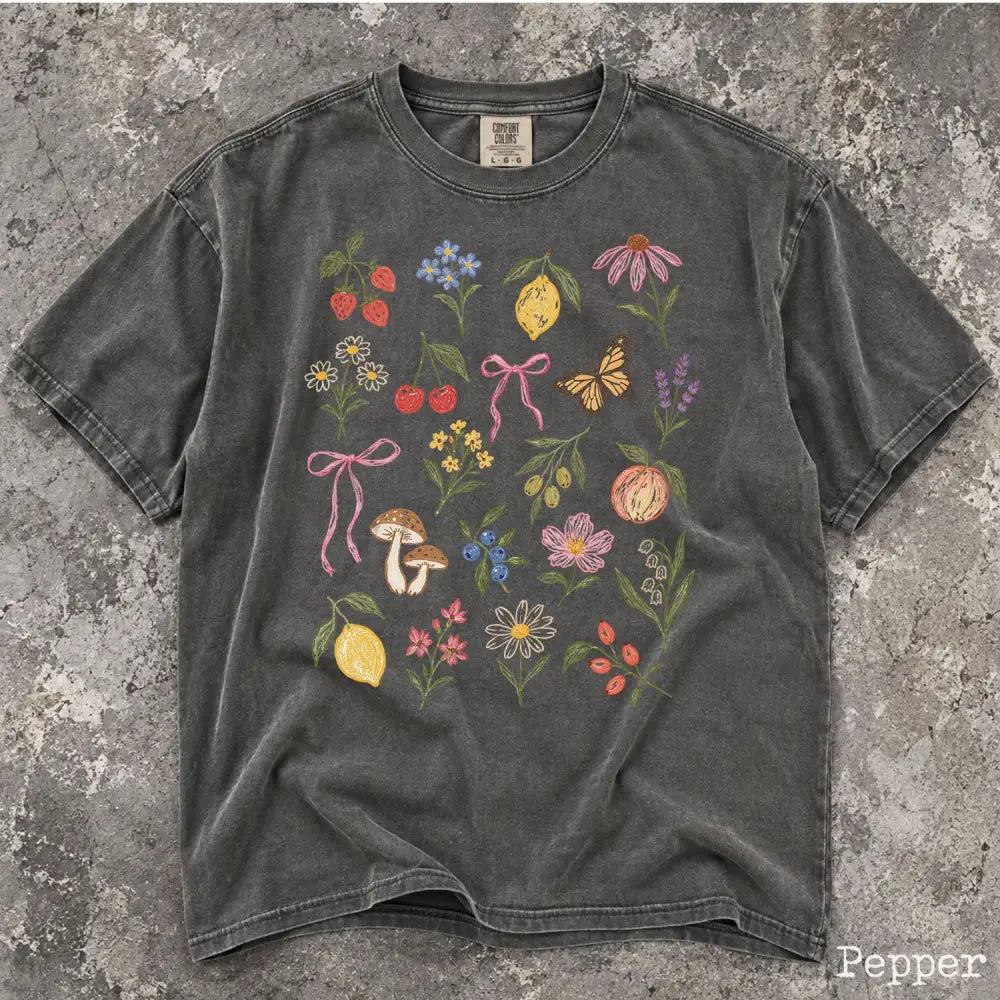 Preppy Fruit Comfort Colors Shirt - T-Shirt