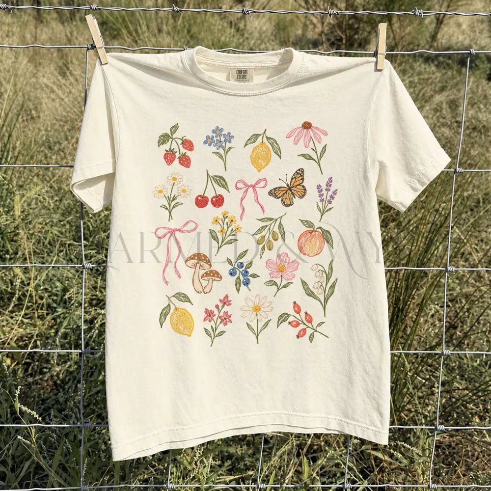 Preppy Fruit Comfort Colors Shirt - T-Shirt
