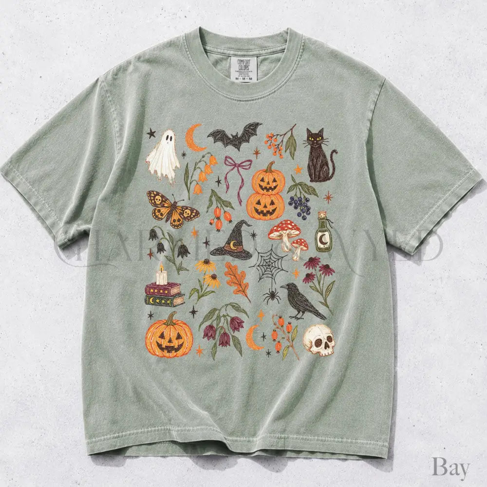 Preppy Halloween Comfort Colors Shirt - Bay / S - T-Shirt