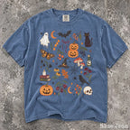 Preppy Halloween Comfort Colors Shirt - Blue Jean / S - T-Shirt