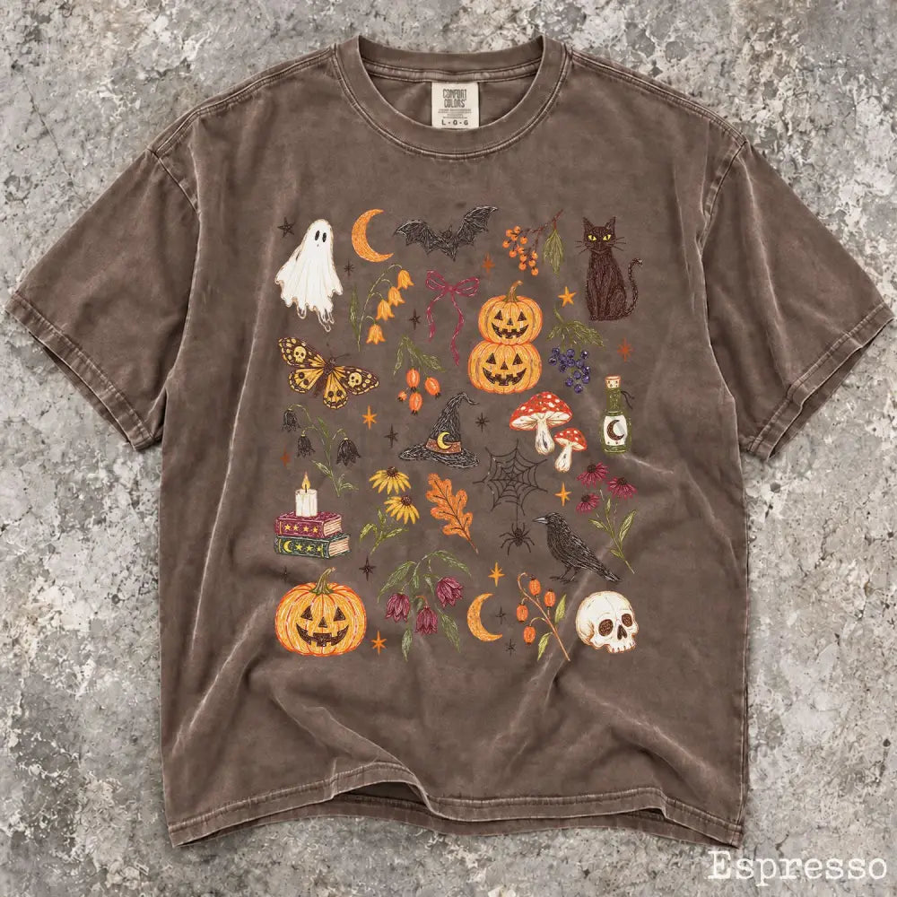 Preppy Halloween Comfort Colors Shirt - Espresso / S - T-Shirt