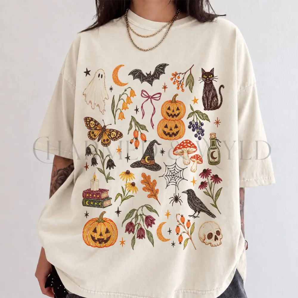 Preppy Halloween Comfort Colors Shirt - Ivory / S - T-Shirt