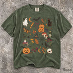 Preppy Halloween Comfort Colors Shirt - Moss / S - T-Shirt