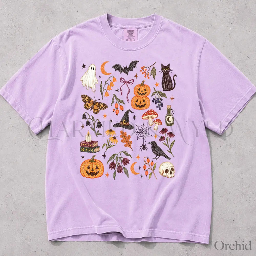 Preppy Halloween Comfort Colors Shirt - Orchid / S - T-Shirt