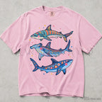 Preppy Shark Comfort Colors T-Shirt - Blossom / S - T-Shirt