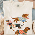 Preppy Dachshund Dogs T-Shirt