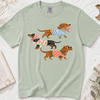Preppy Dachshund Dogs T-Shirt