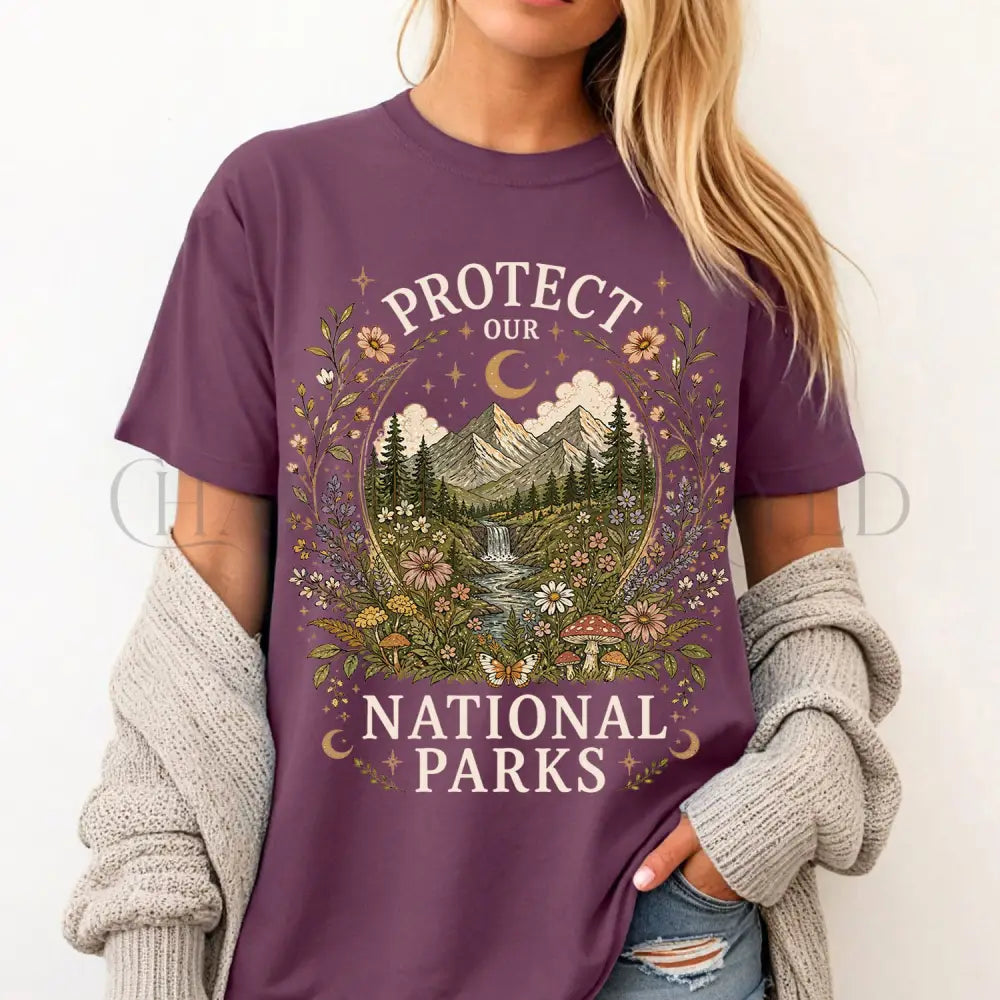 Protect Our National Parks T-Shirt - Berry / S - T-Shirt