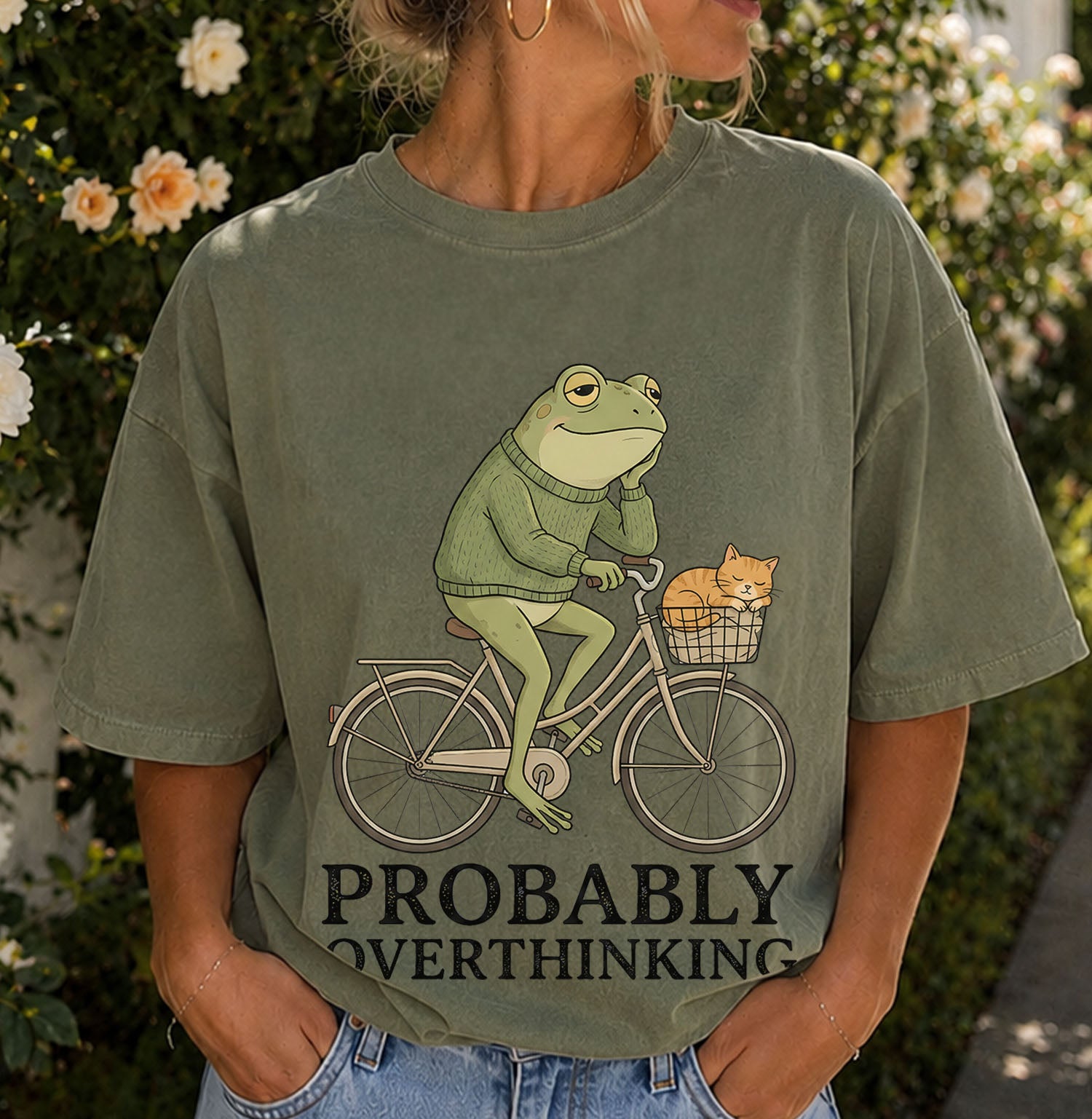 Probably Overthinking Frog T-shirt