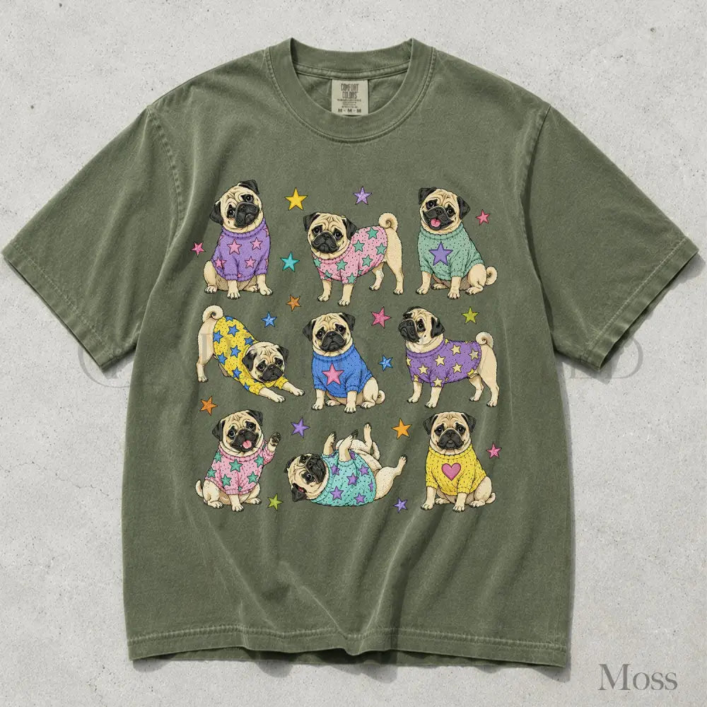 Pugs in Sweaters Comfort Colors T-Shirt - T-Shirt