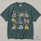 Pugs in Sweaters Comfort Colors T-Shirt - Blue Spruce / S - T-Shirt