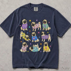 Pugs in Sweaters Comfort Colors T-Shirt - Navy / S - T-Shirt