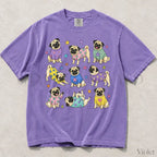 Pugs in Sweaters Comfort Colors T-Shirt - Violet / S - T-Shirt