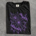 Purple Bat Spiderweb Comfort Colors T-Shirt - T-Shirt