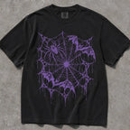 Purple Bat Spiderweb Comfort Colors T-Shirt - T-Shirt