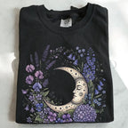 Purple Moon Floral T-Shirt - T-Shirt