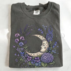 Purple Moon Floral T-Shirt - T-Shirt