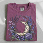 Purple Moon Floral T-Shirt - Berry / S - T-Shirt