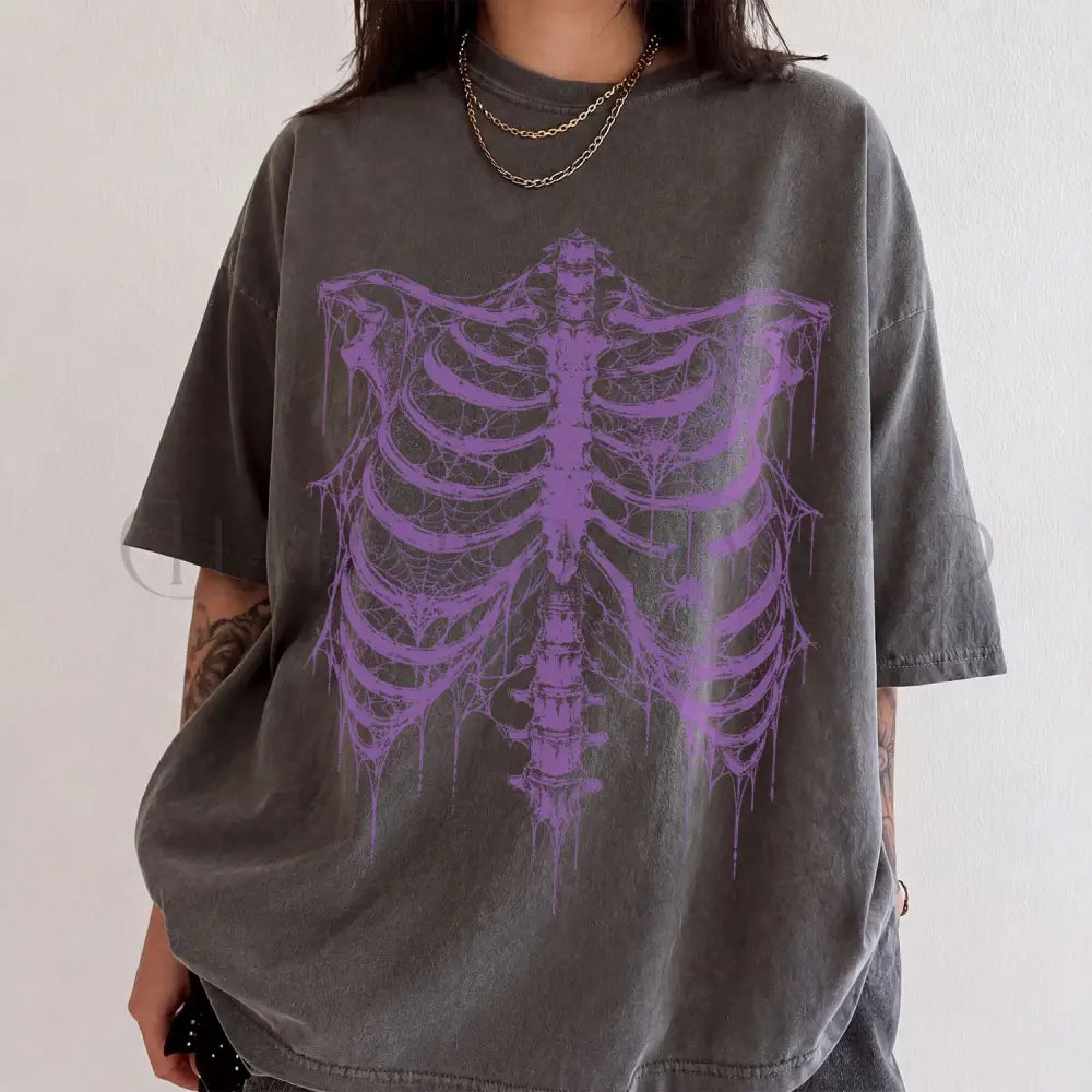 Purple Ribcage Comfort Colors T-Shirt - T-Shirt