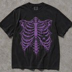 Purple Ribcage Comfort Colors T-Shirt - Black / S - T-Shirt