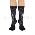 Purple Rose Gothic Goddess Adults Unisex Socks