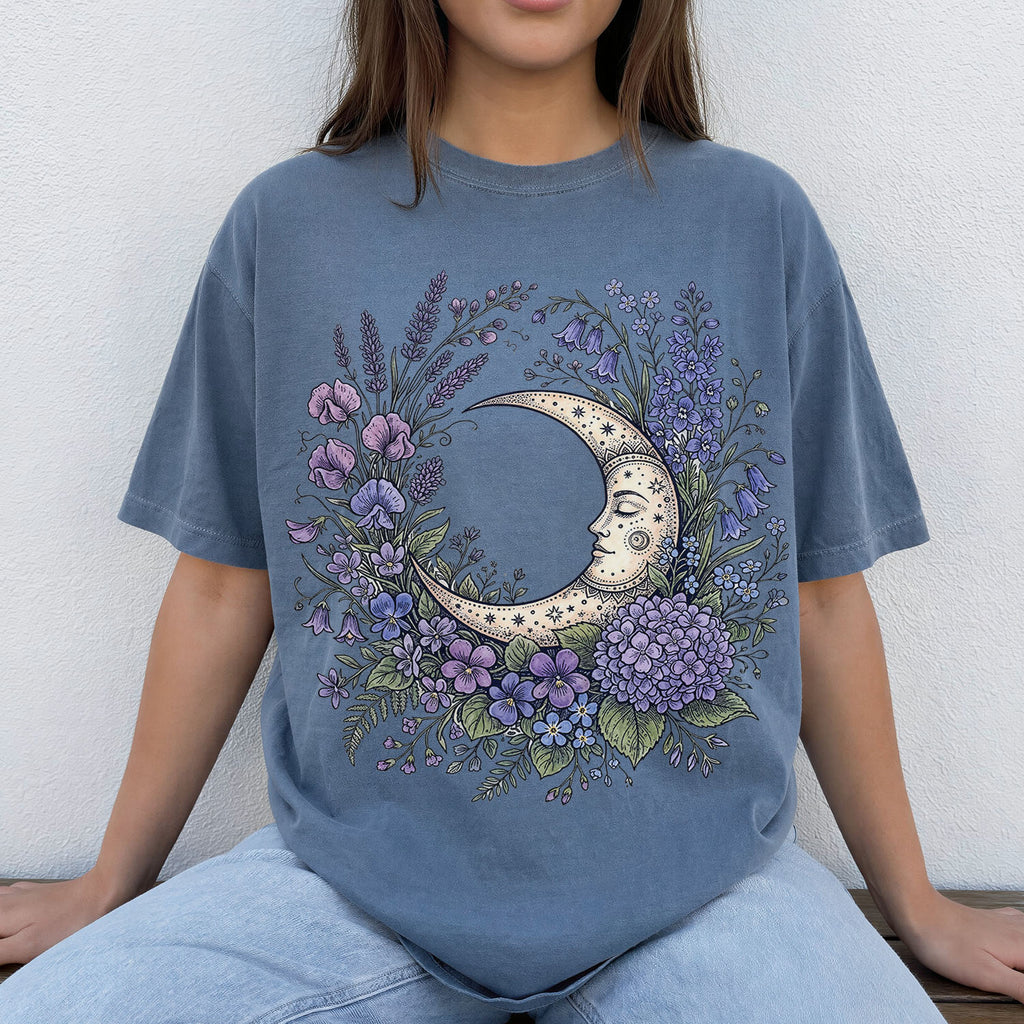 Purple Moon Floral T-Shirt
