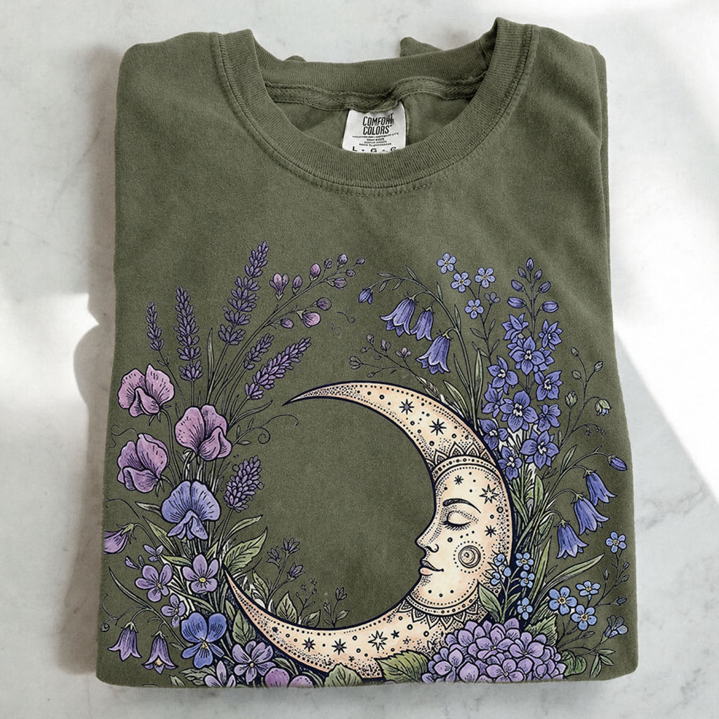 Purple Moon Floral T-Shirt