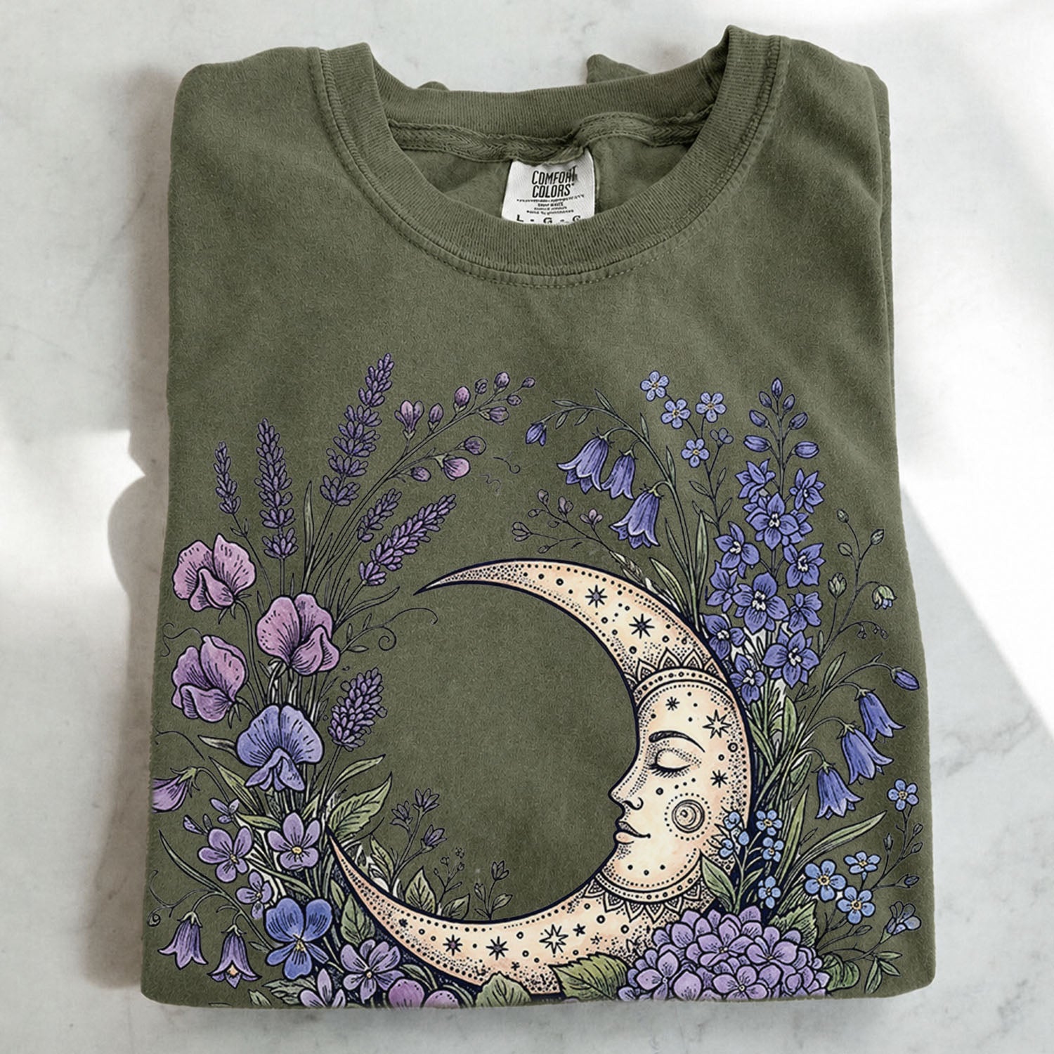 Purple Moon Floral T-Shirt