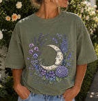 Purple Moon Floral T-Shirt