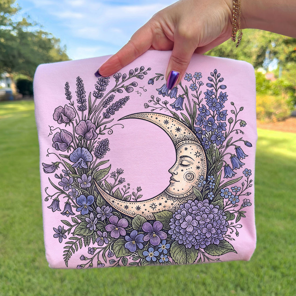 Purple Moon Floral T-Shirt