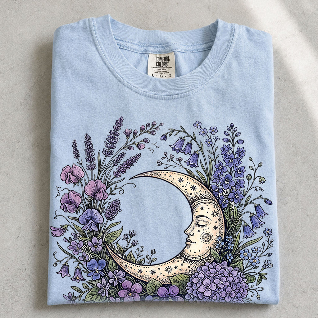 Purple Moon Floral T-Shirt