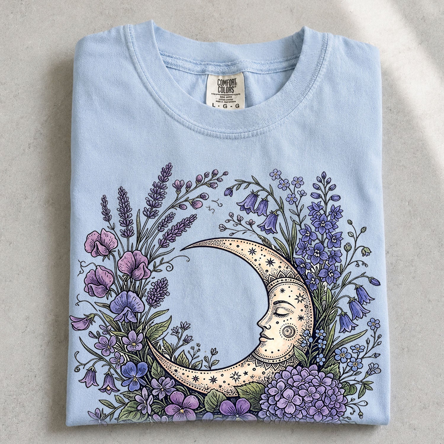 Purple Moon Floral T-Shirt